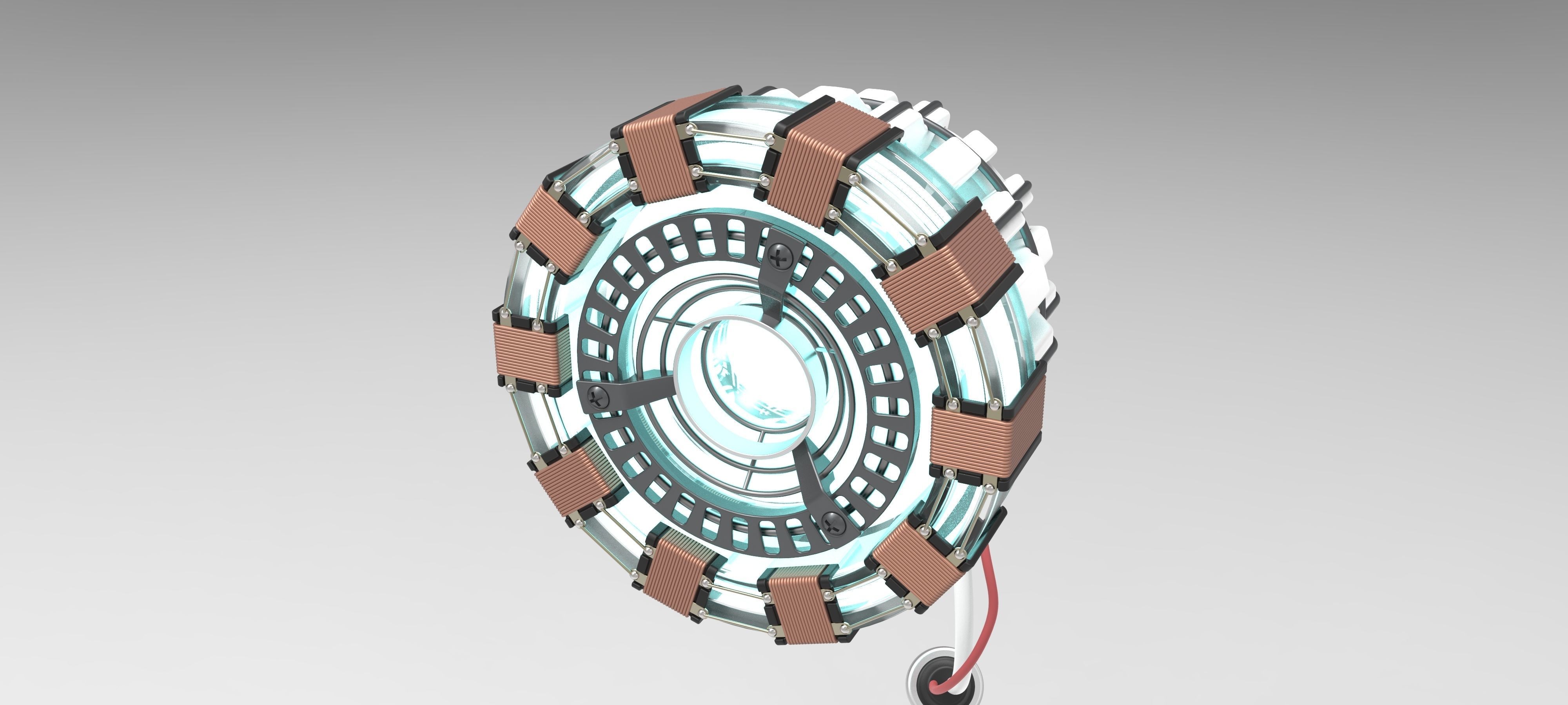 Arc reactor of Tony Stark 3D model_1