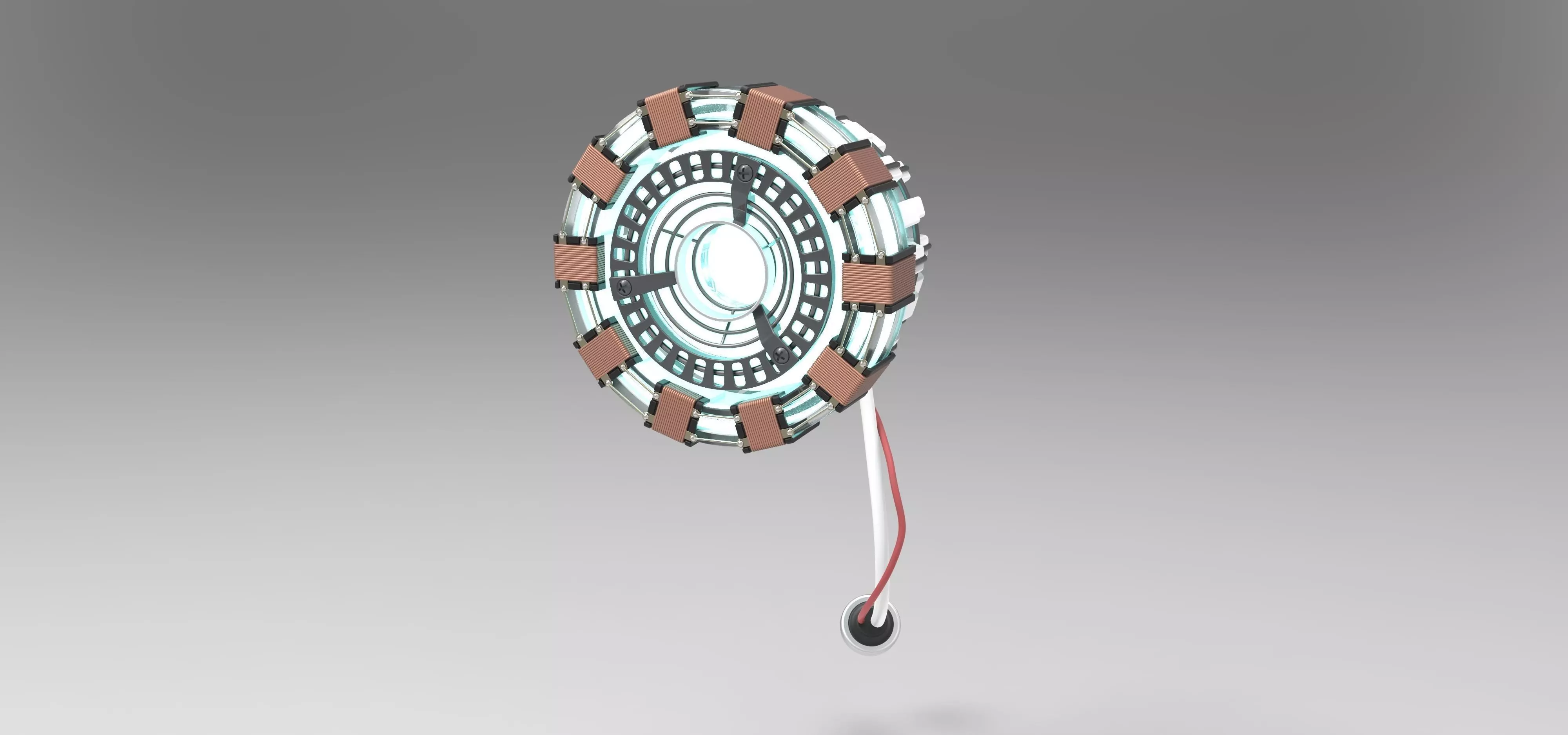 Arc reactor of Tony Stark 3D model_0