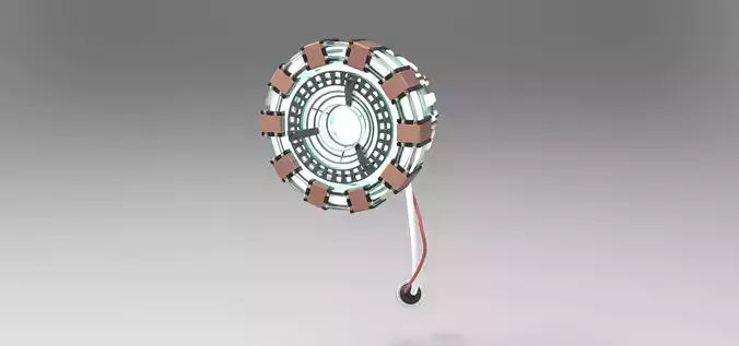 Arc reactor of Tony Stark 3D model