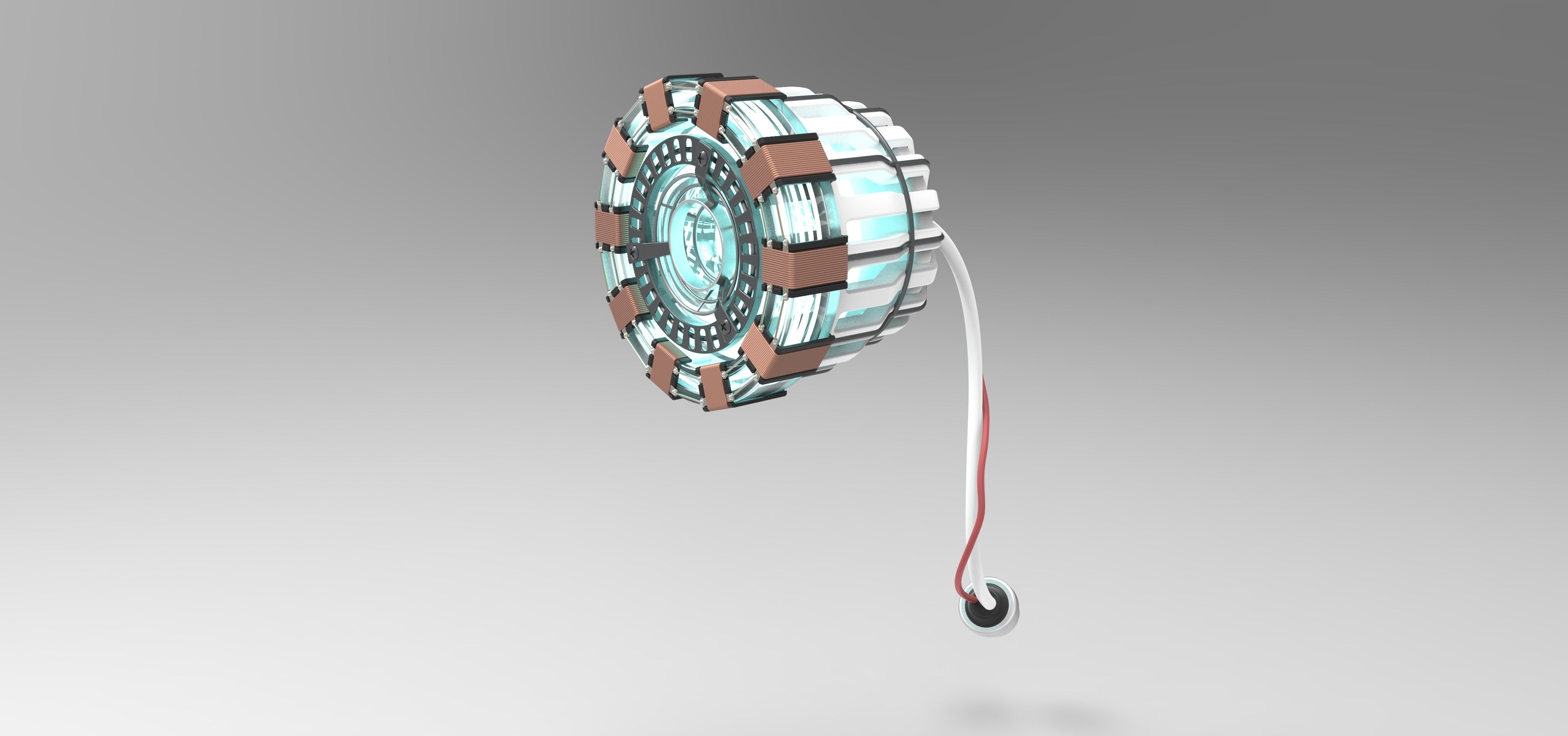 Arc reactor of Tony Stark 3D model_3
