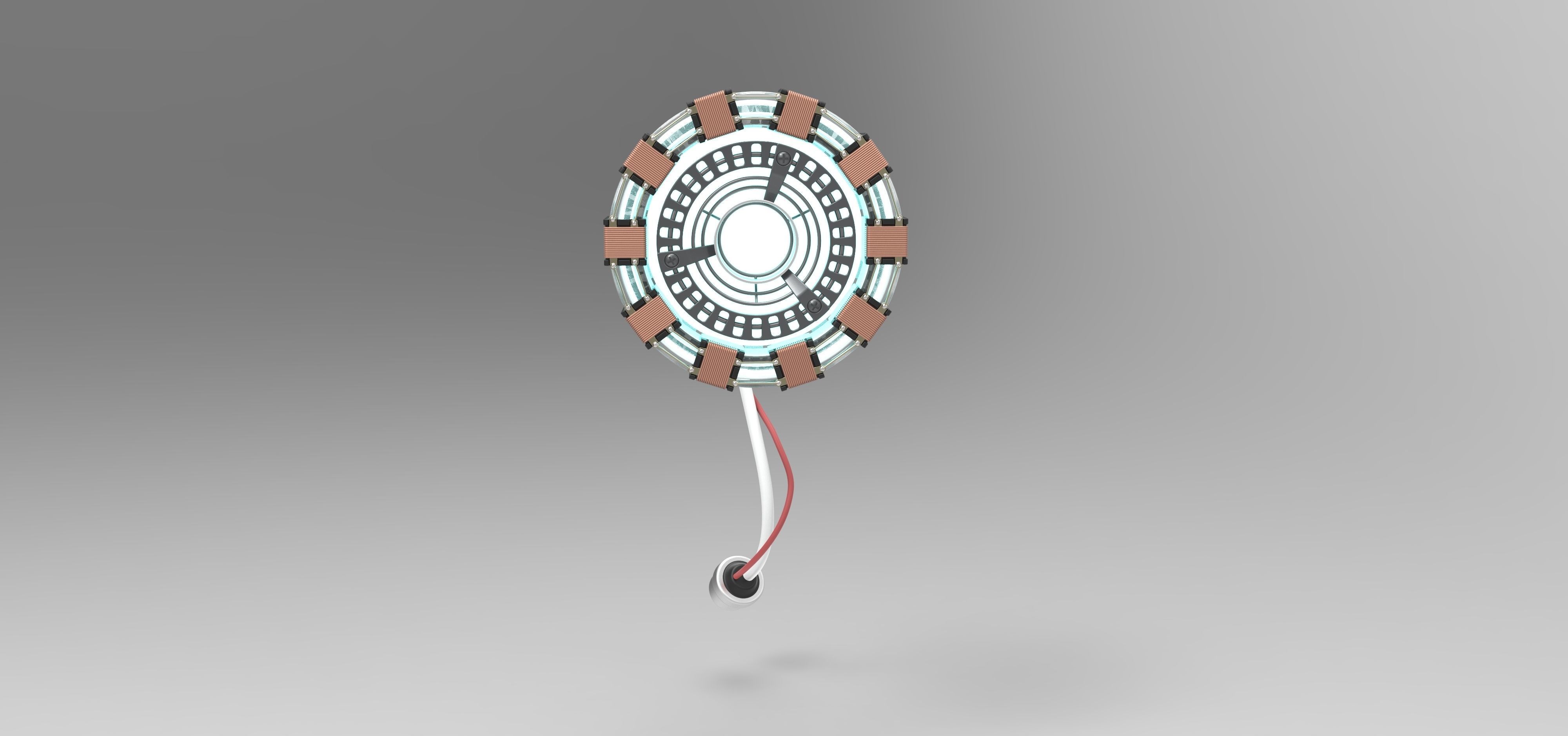 Arc reactor of Tony Stark 3D model_2