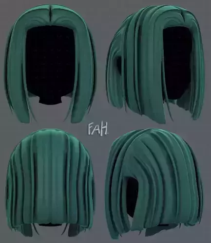 3D Hair style for girl V46