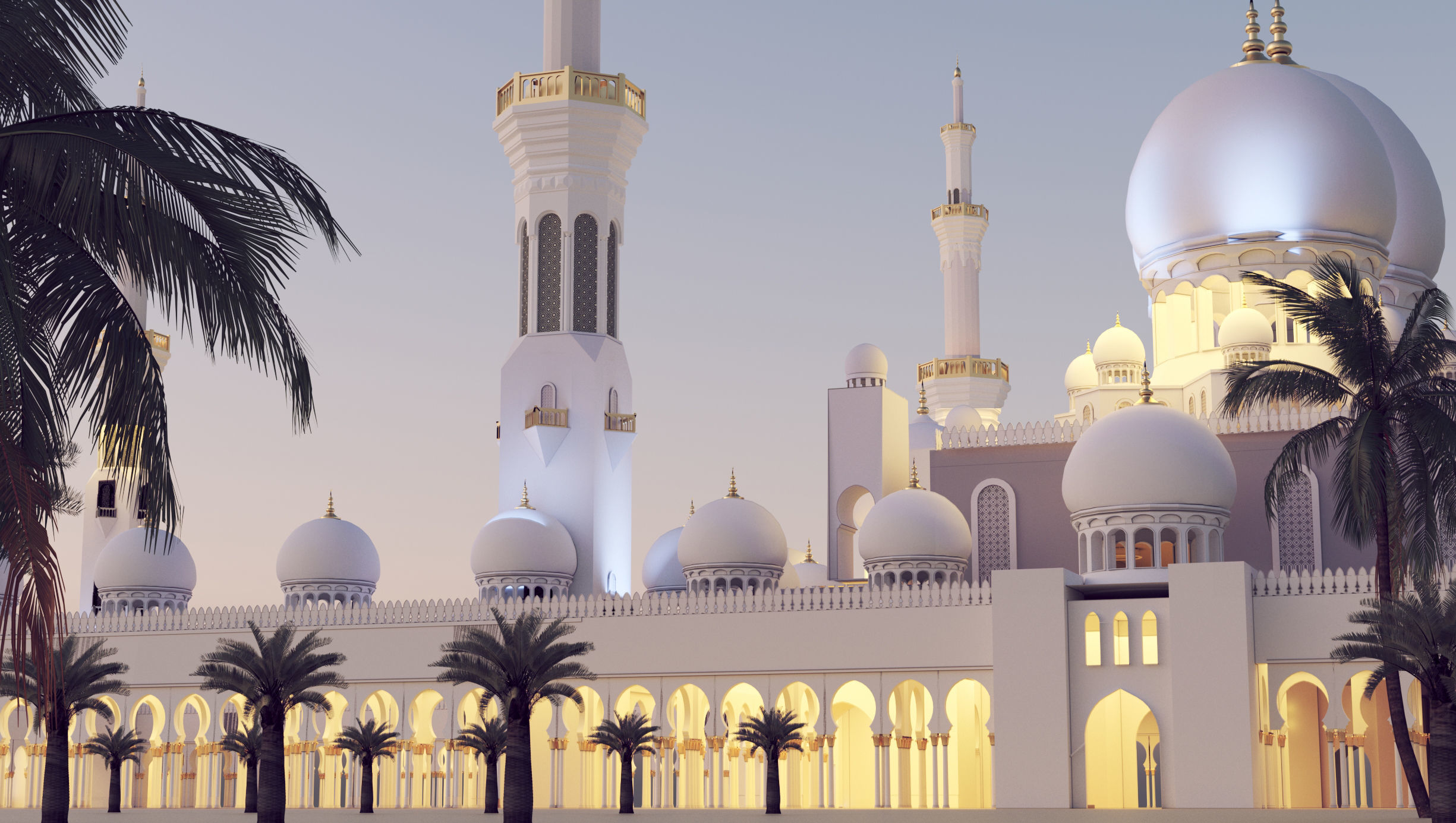 sheikh zayed mosque 3D model_1