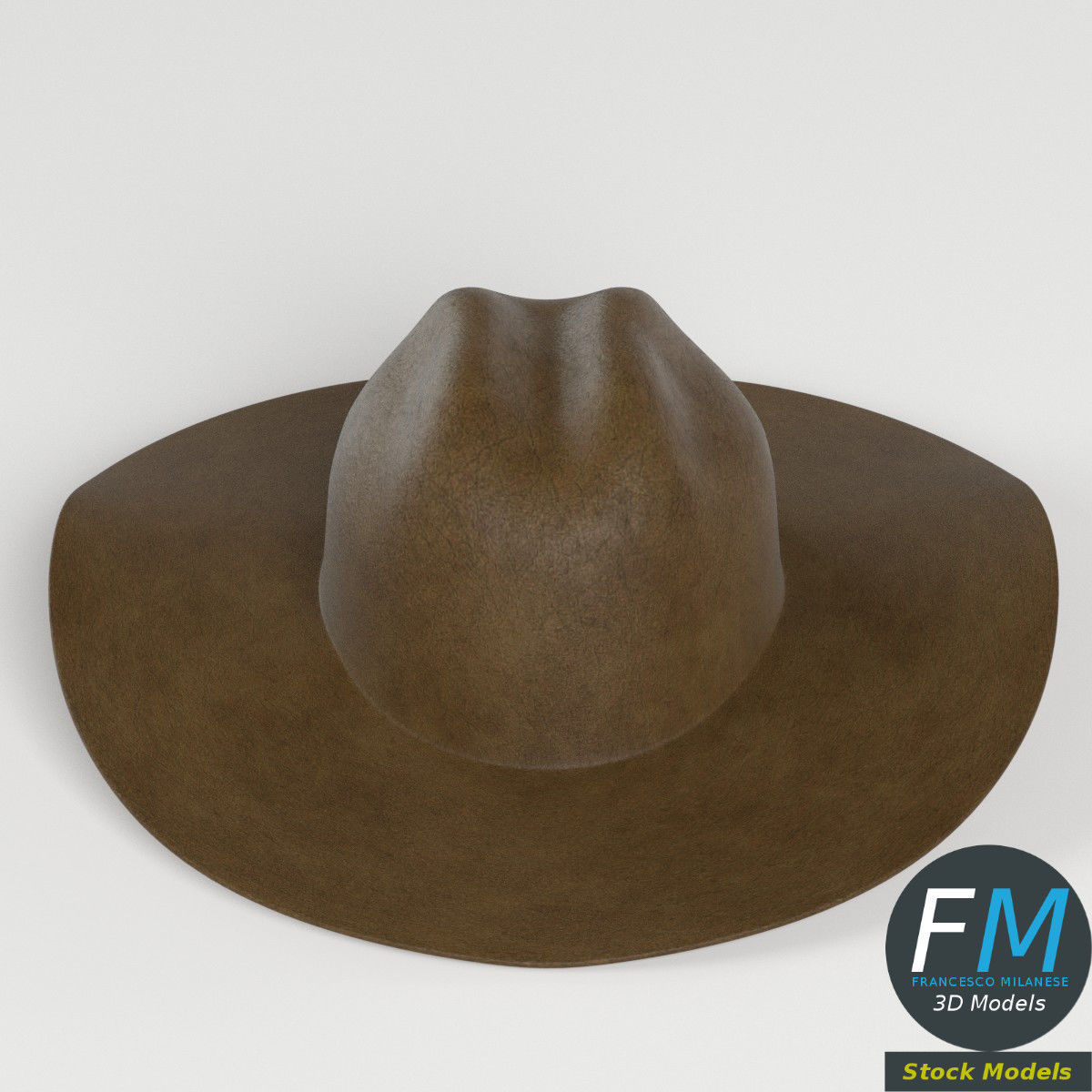 Cowboy hat 3D model_2
