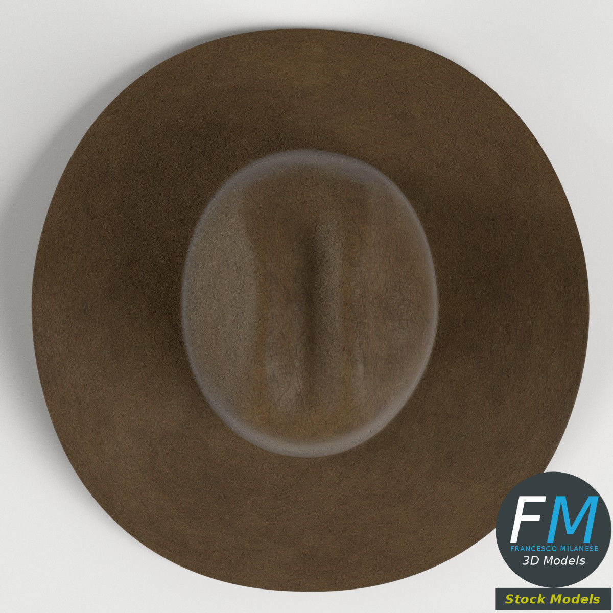Cowboy hat 3D model_6
