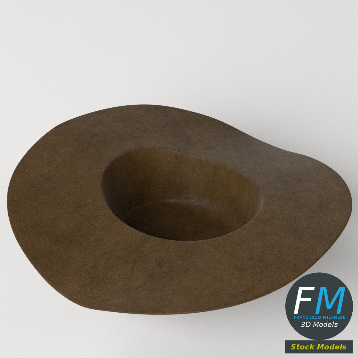 Cowboy hat 3D model_5