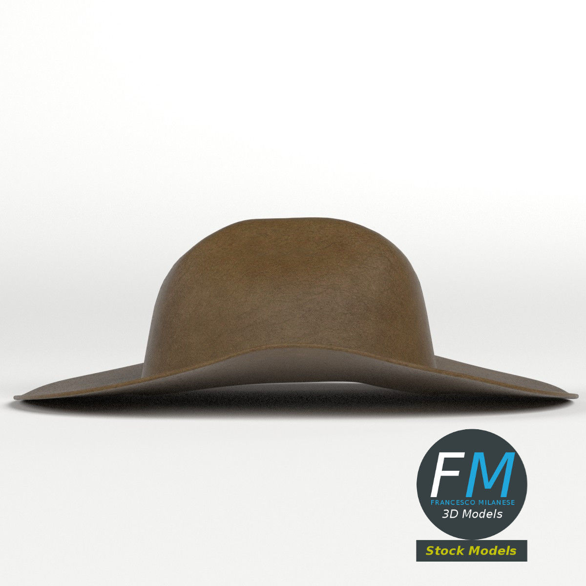 Cowboy hat 3D model_4