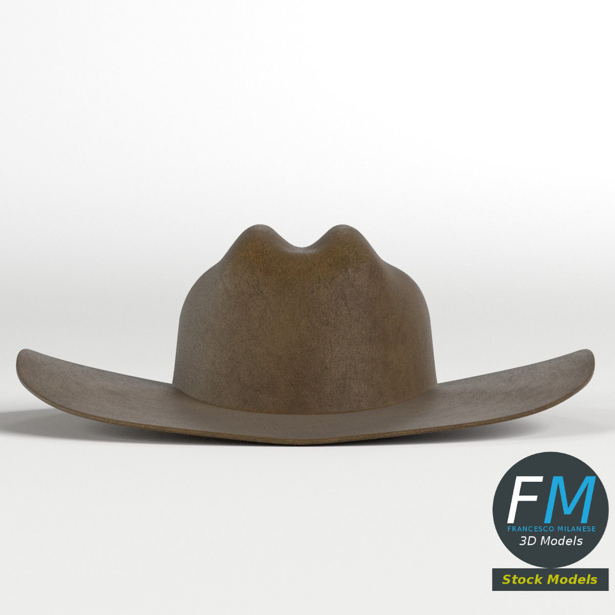 Cowboy hat 3D model_3