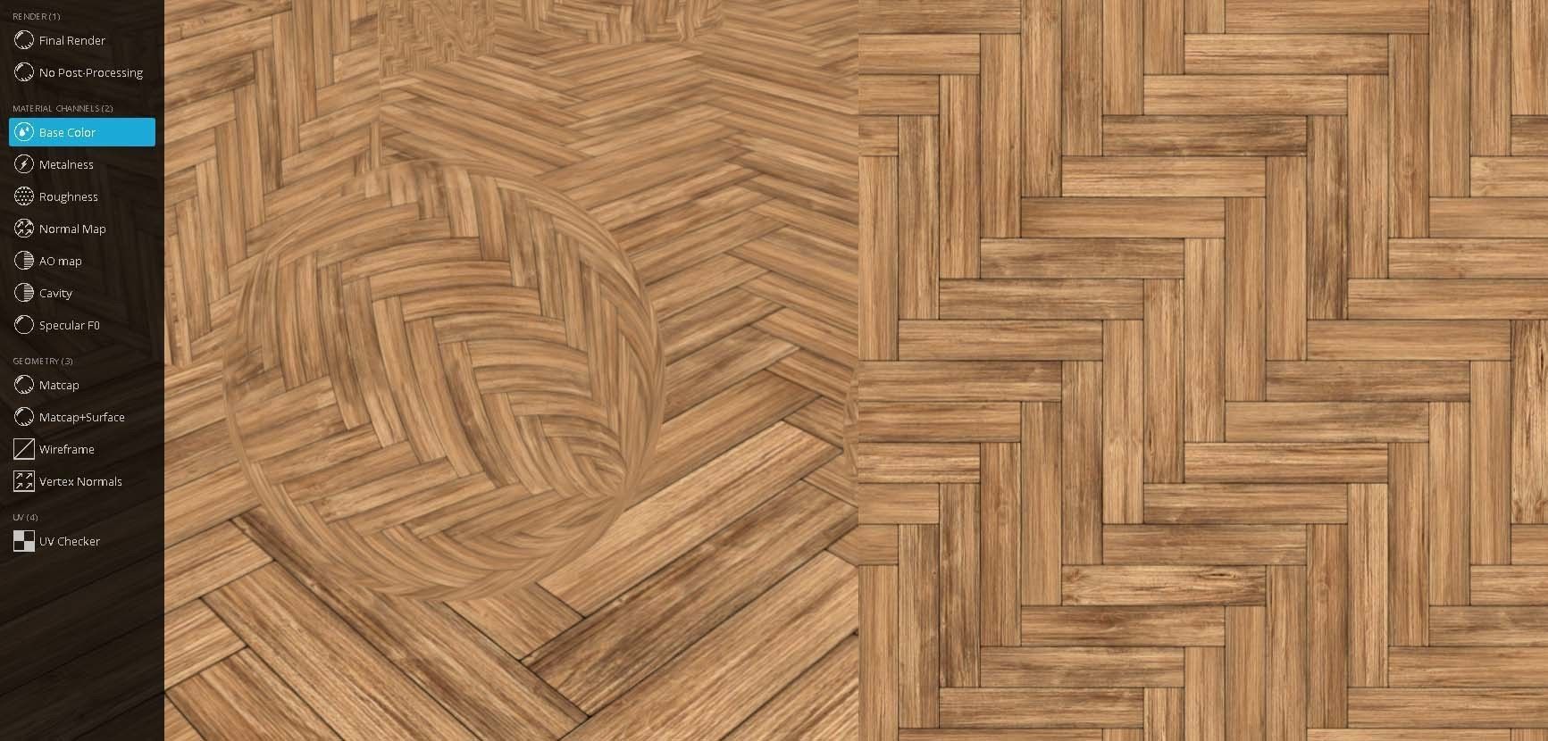 Wood Parquet Floor 1 Texture Set 27 Low-poly 3D model_4