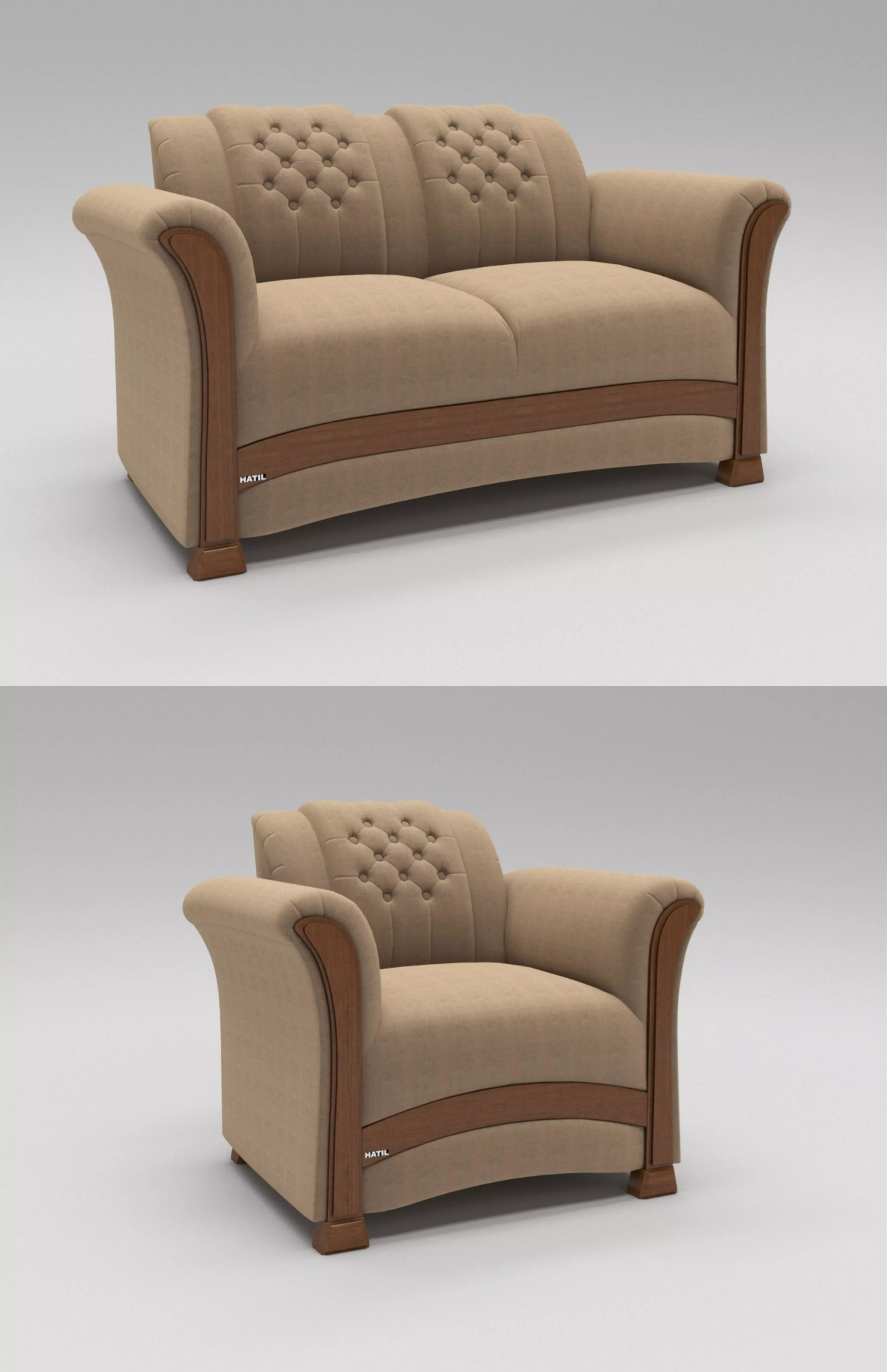 Swinton Sofa 3D model