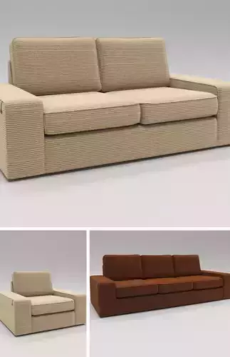 Contemporary sofa family set
