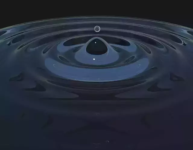 Waves water drop