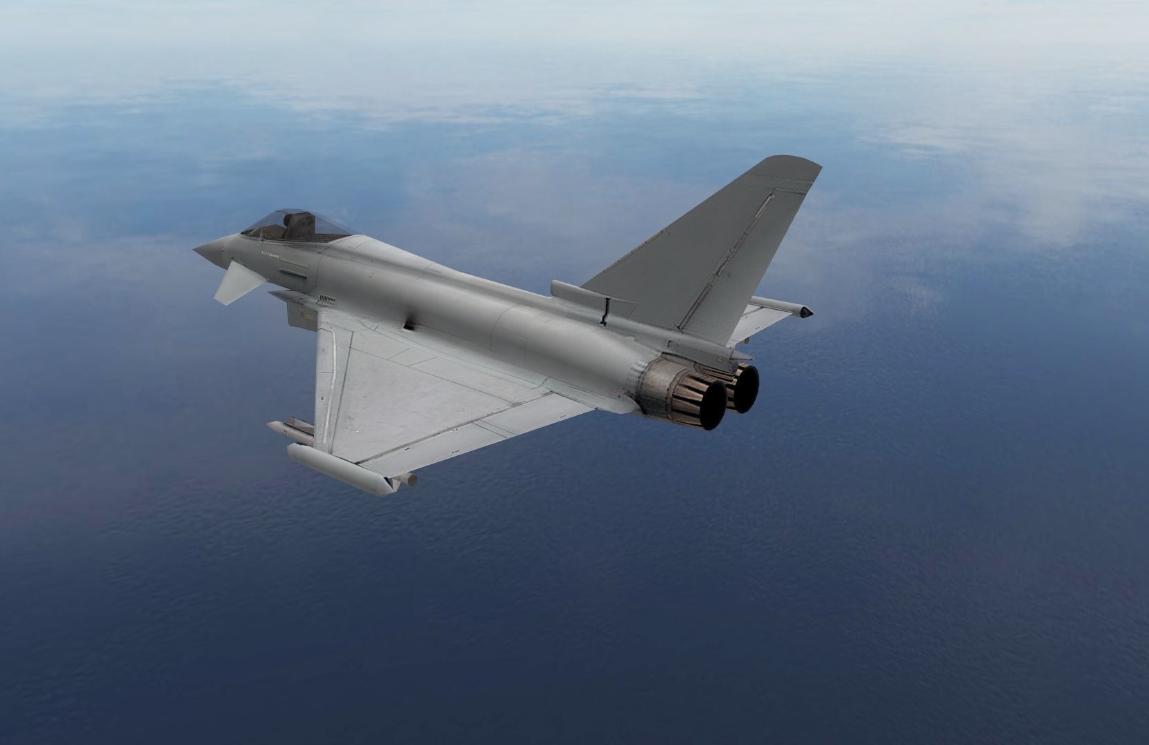 Eurofighter F2 Typhoon Low-poly 3D model_3