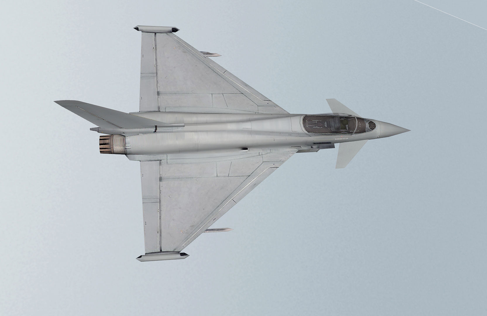 Eurofighter F2 Typhoon Low-poly 3D model_4