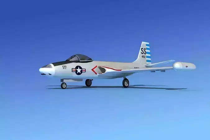 McDonnell F2H4 Banshee V11 3D model