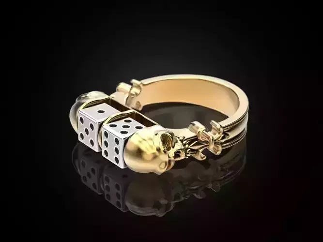 Skull Dice Ring