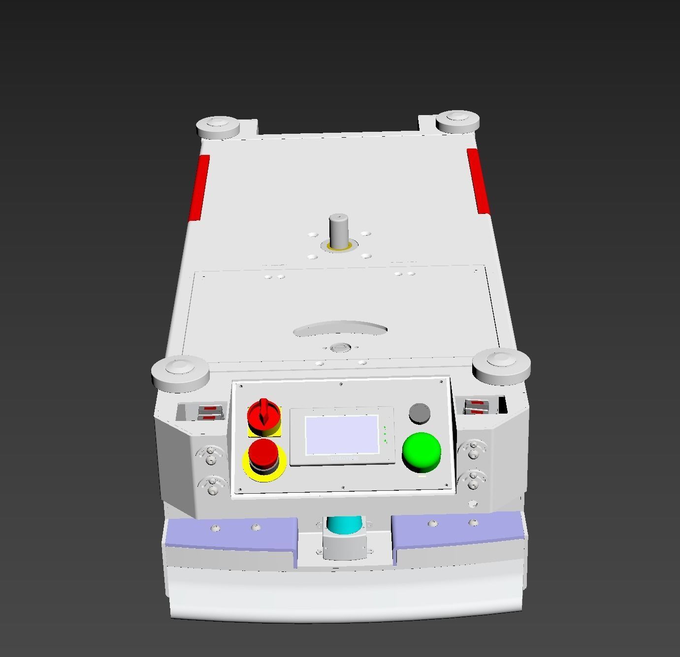 AGV carrier car 3D model_2