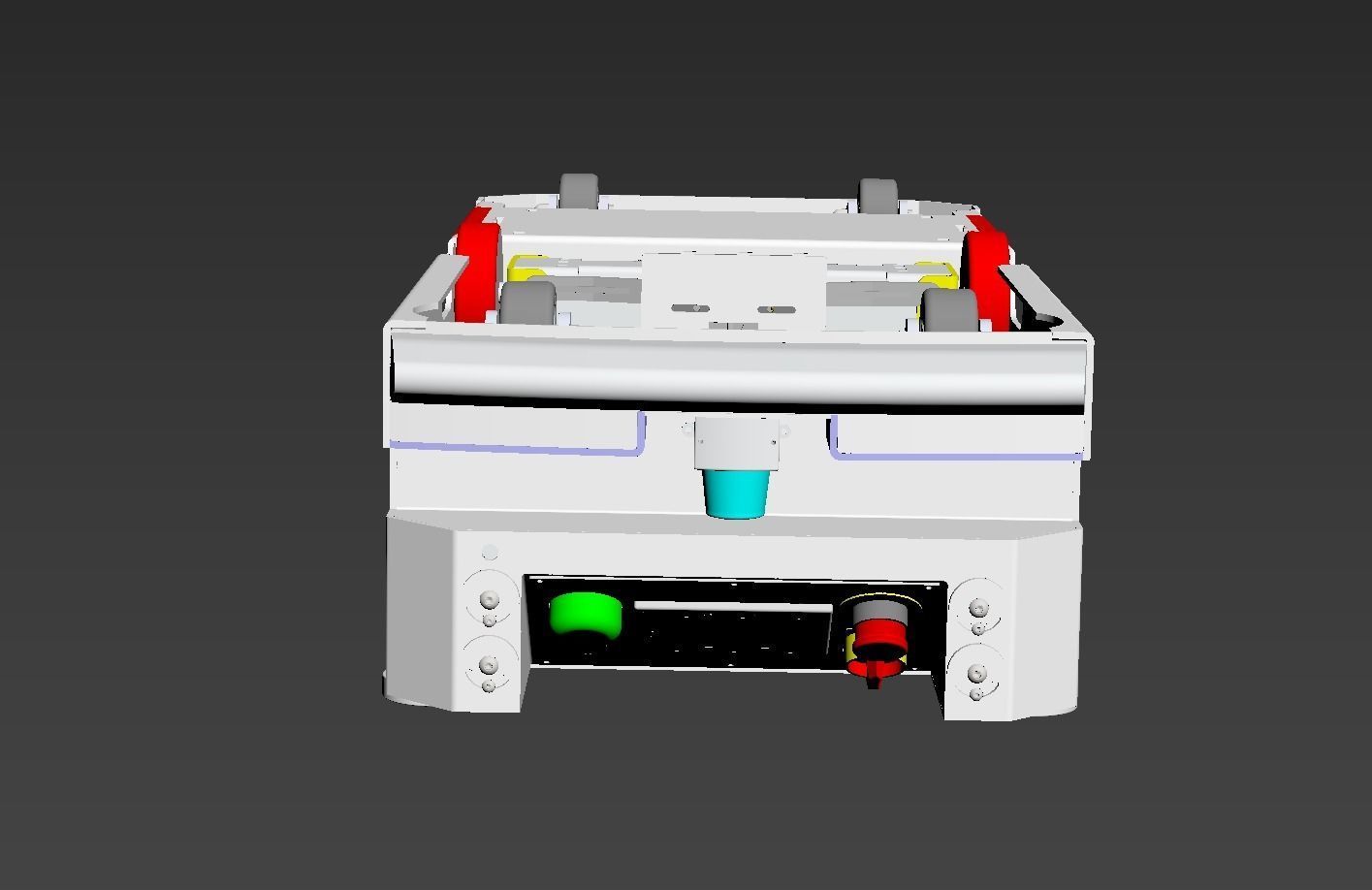 AGV carrier car 3D model_1