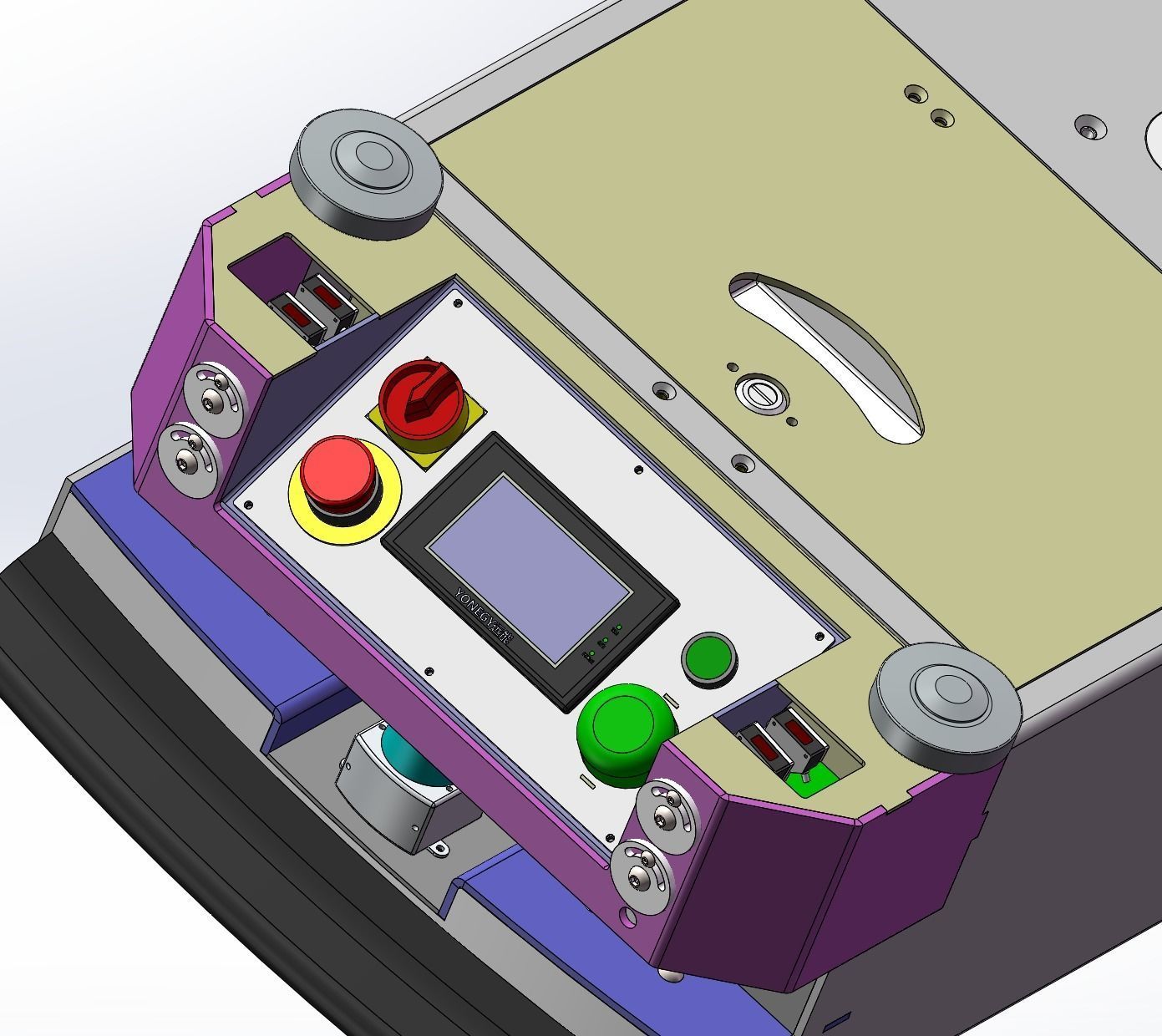 AGV carrier car 3D model_8
