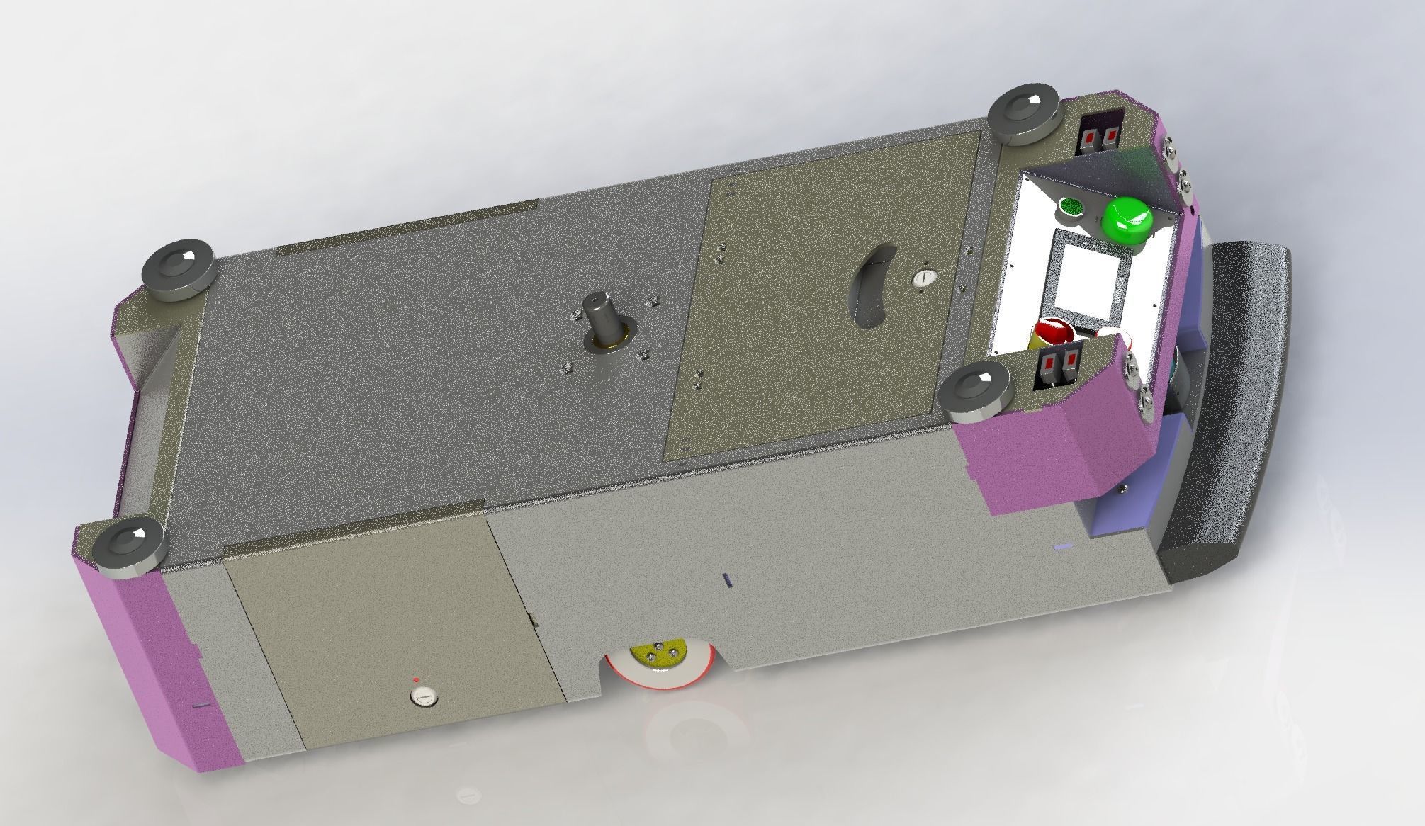 AGV carrier car 3D model_5