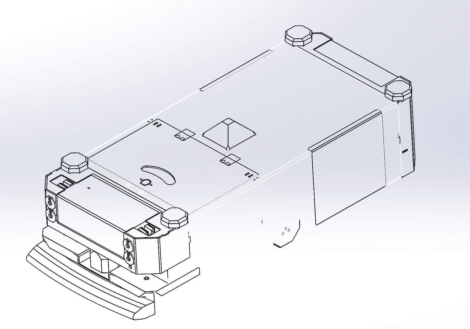 AGV carrier car 3D model_11