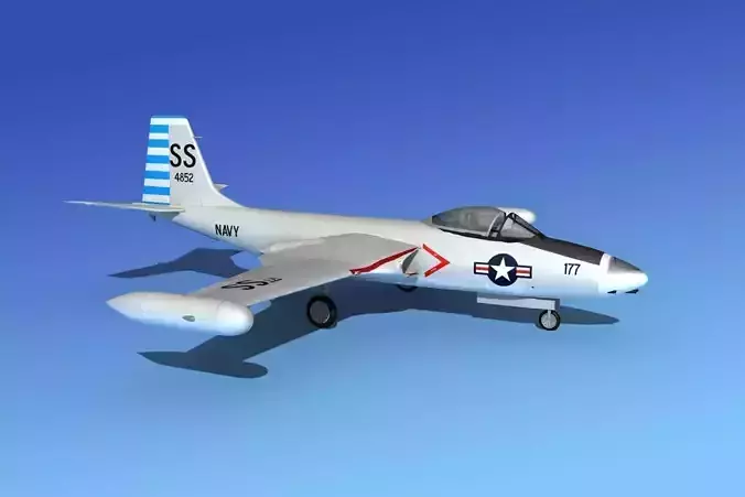McDonnell F2H4 Banshee V12 3D model