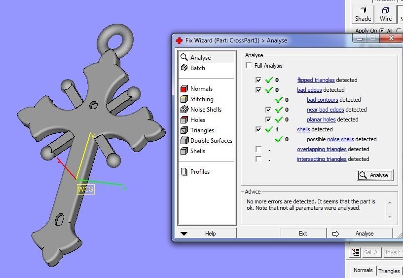 Cross two parts 3dm stl obj 3D print model_5