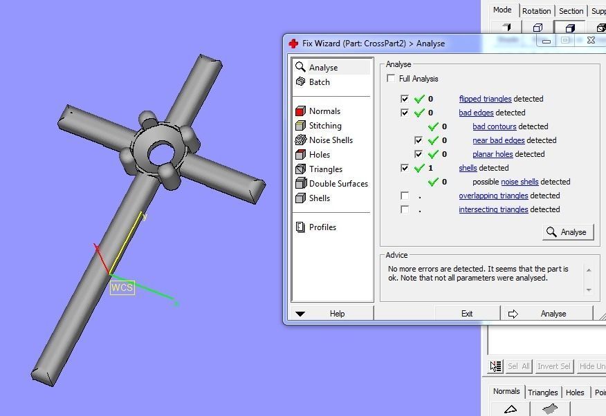 Cross two parts 3dm stl obj 3D print model_6