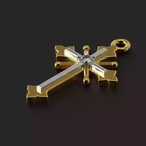 Cross two parts 3dm stl obj