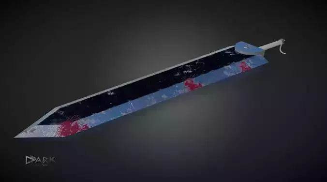 Berserk Sword Dragonslayer  Low-poly 3D model