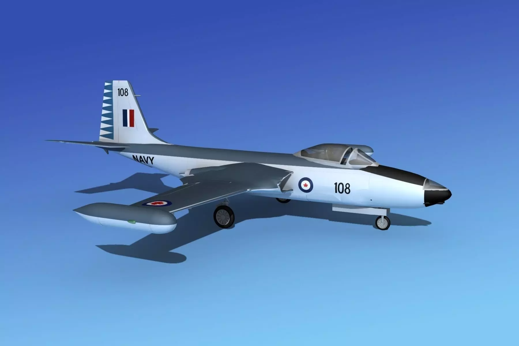 McDonnell F2H4 Banshee V14 3D model_0
