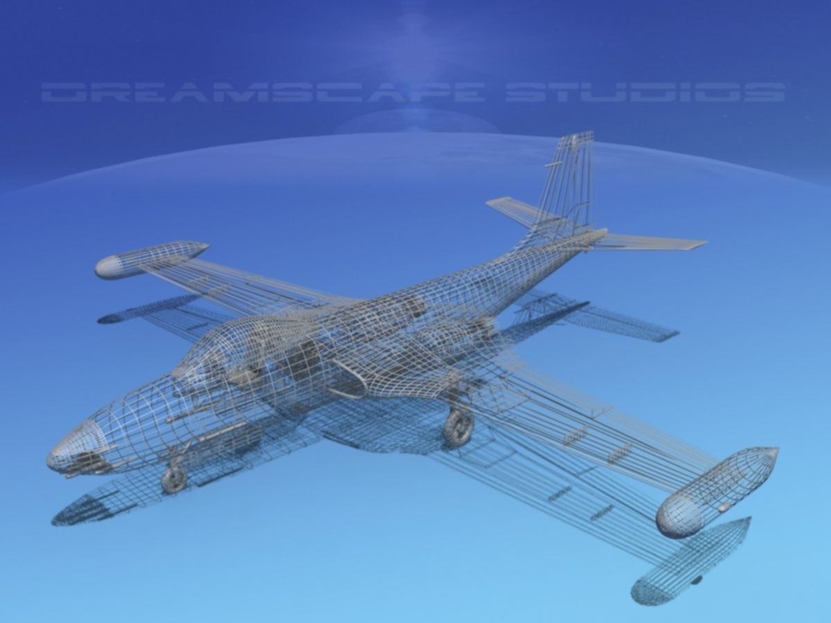 McDonnell F2H4 Banshee V14 3D model_9