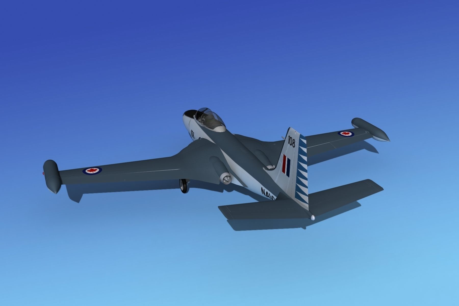 McDonnell F2H4 Banshee V14 3D model_8