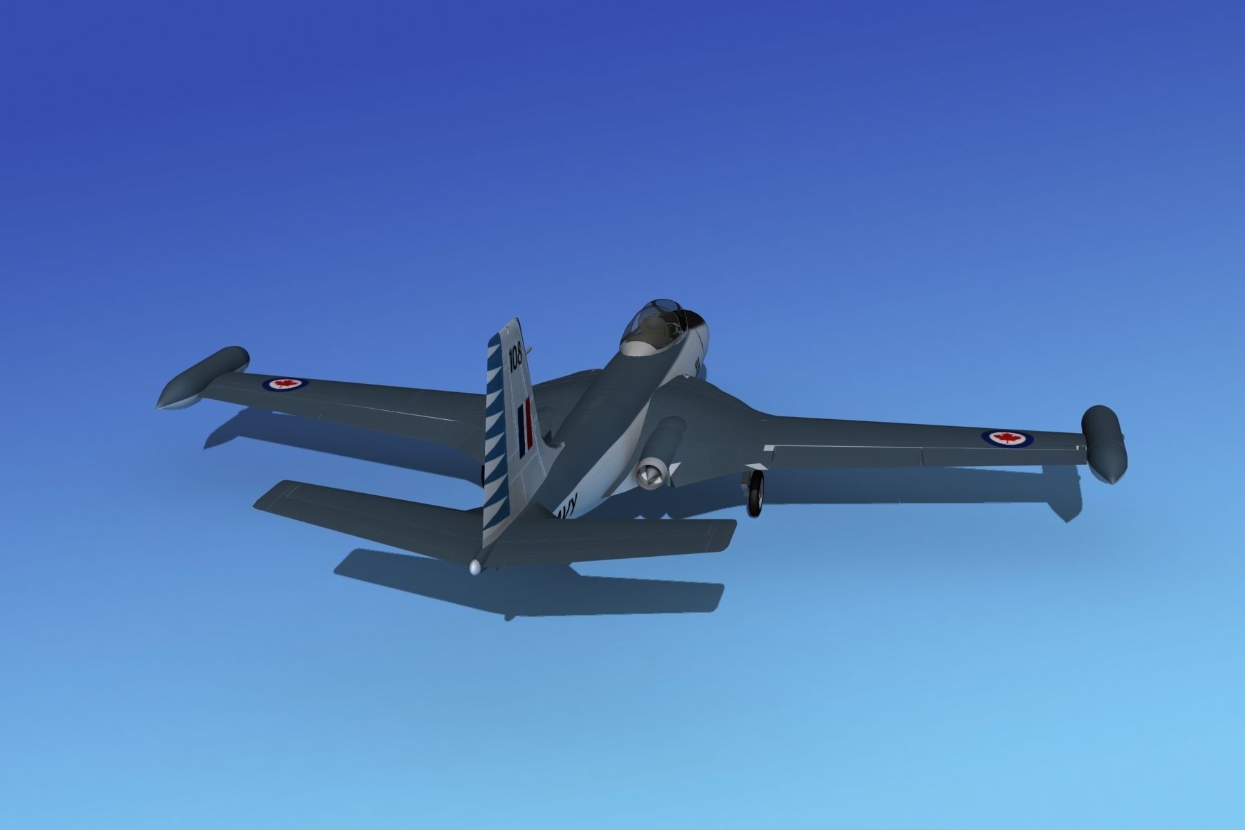McDonnell F2H4 Banshee V14 3D model_11