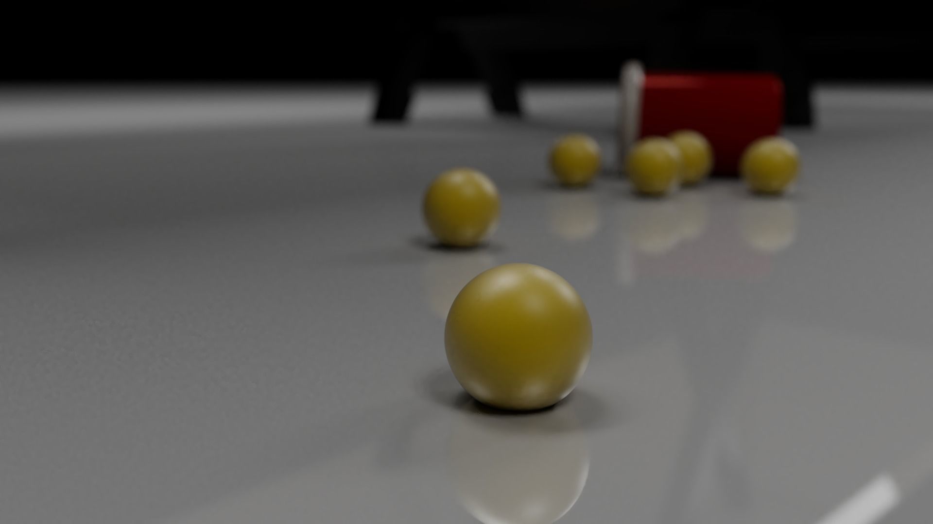 Low Poly Beer Pong Table Low-poly 3D model_3