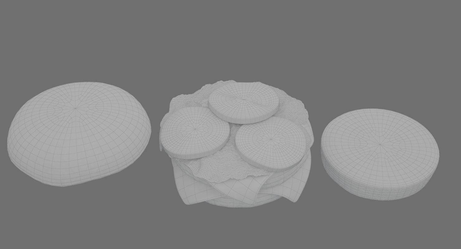 Hamburger 3D model_12