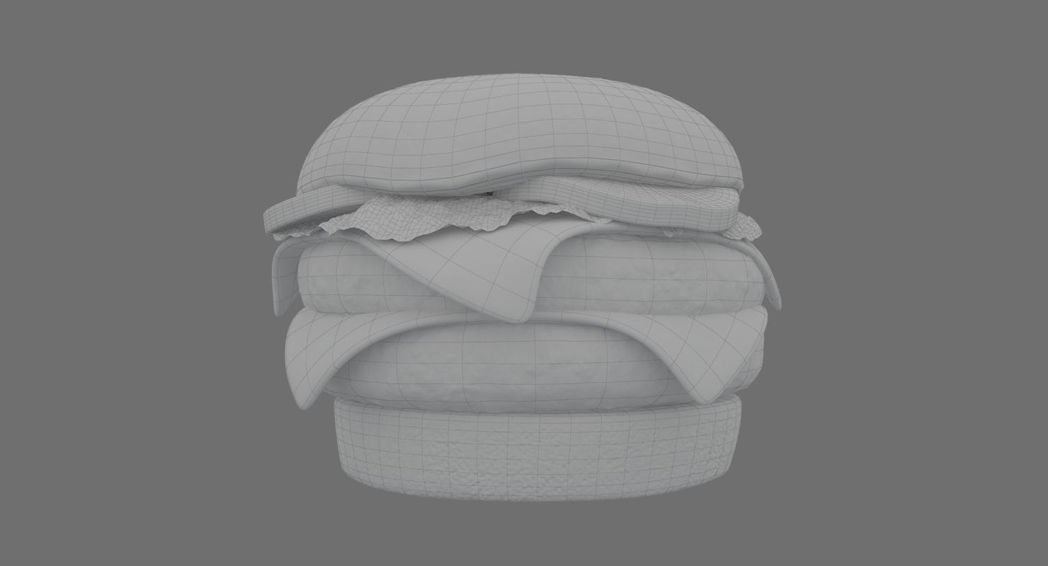 Hamburger 3D model_7
