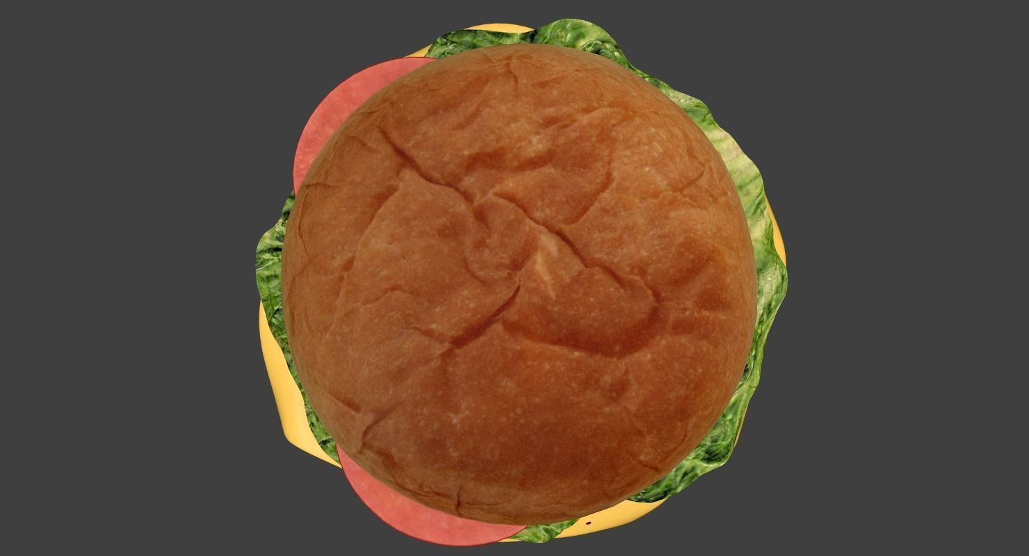 Hamburger 3D model_5