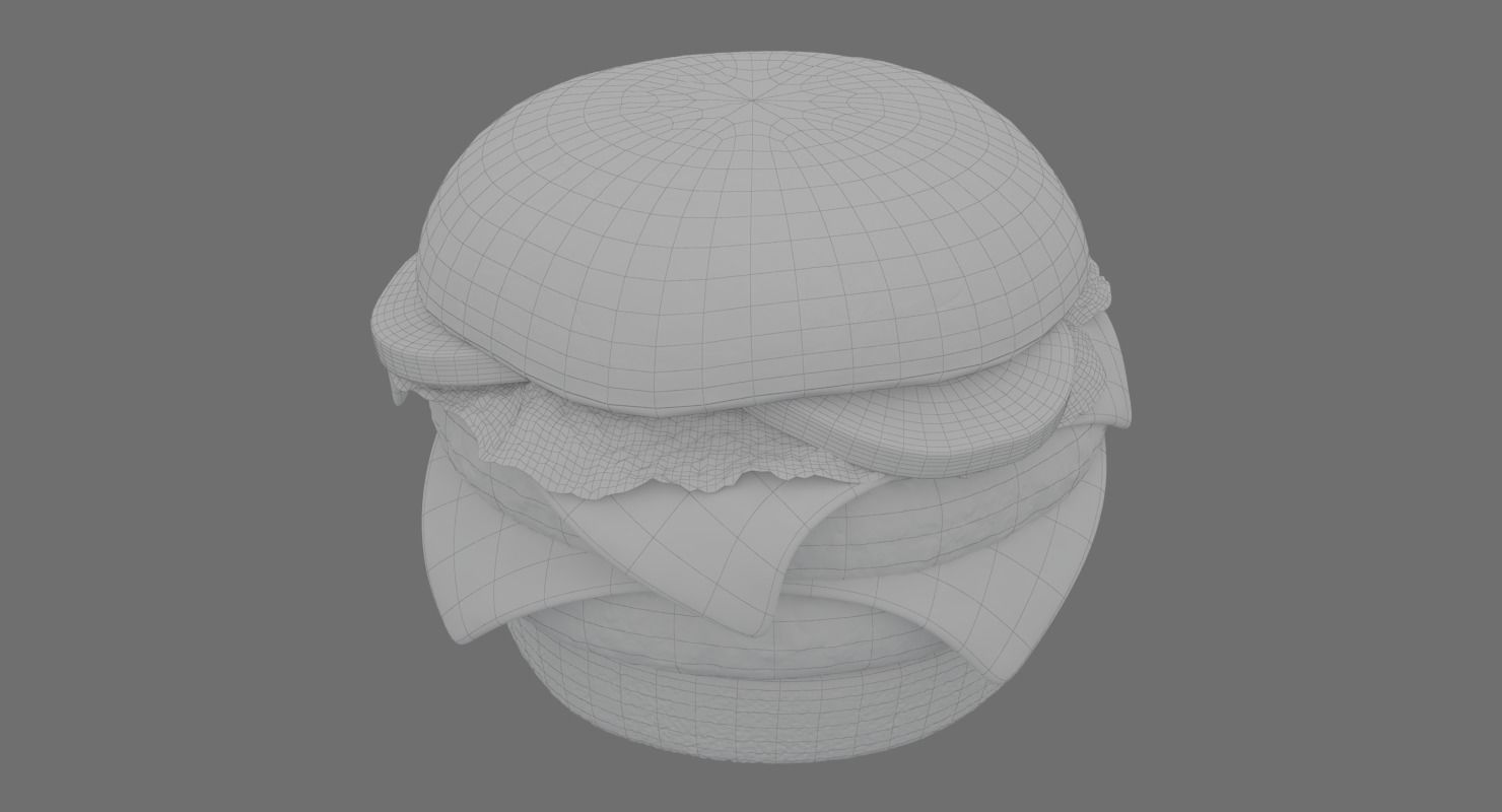 Hamburger 3D model_8