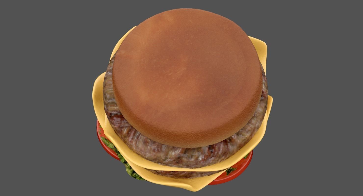 Hamburger 3D model_4
