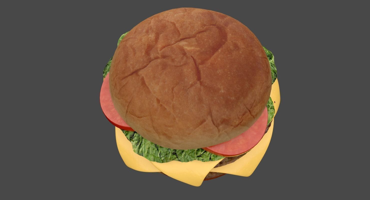 Hamburger 3D model_3