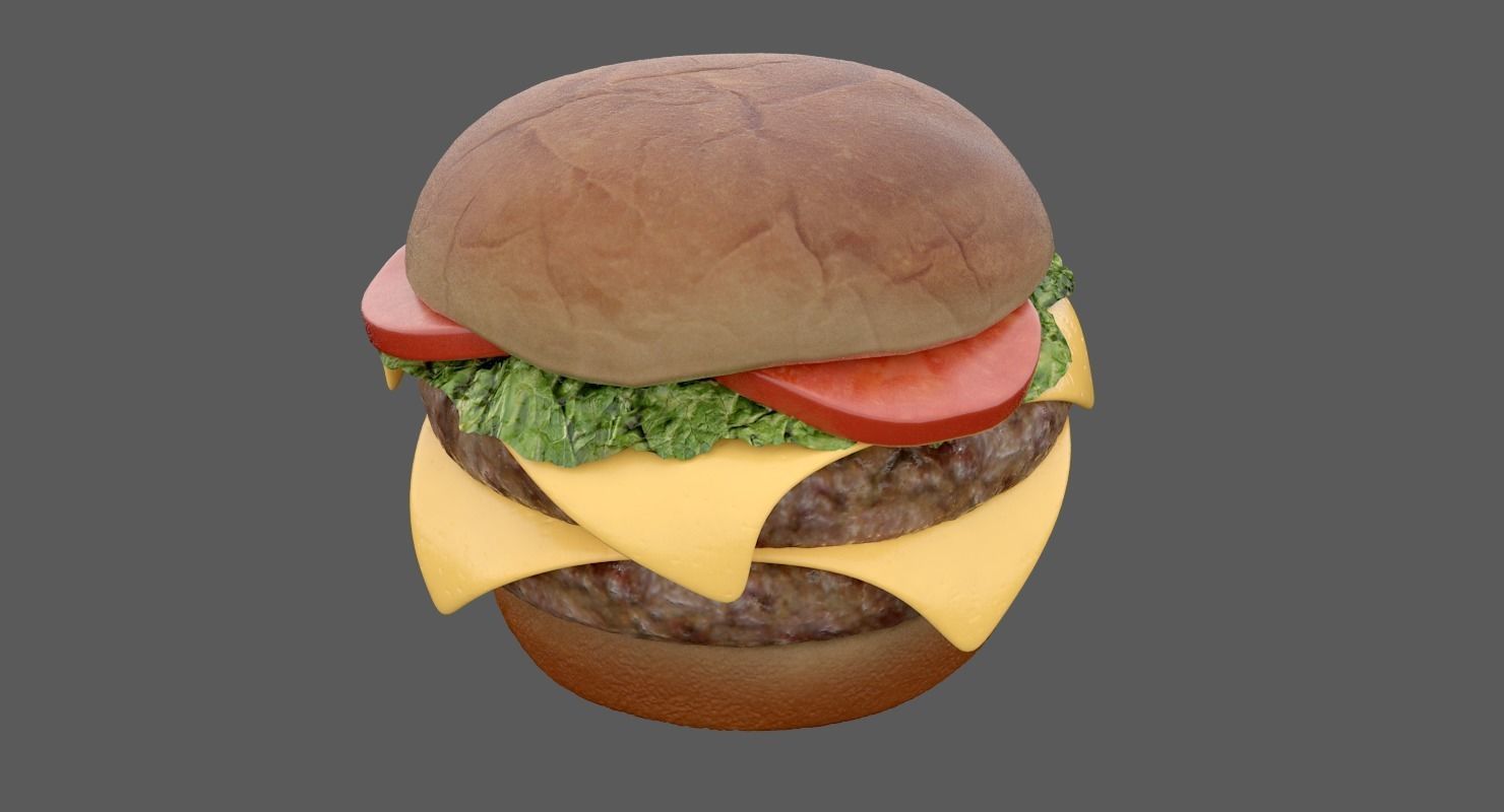 Hamburger 3D model_1