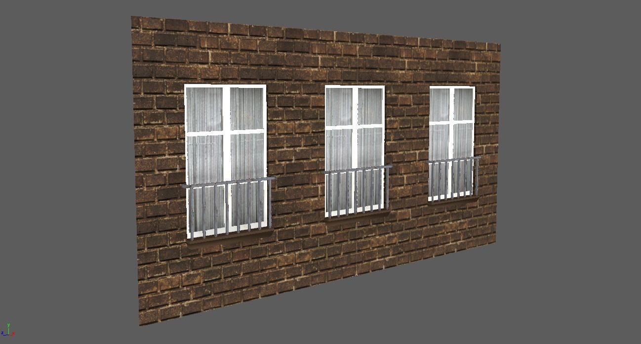 Simple Low Poly Building Assets Low-poly 3D model_7