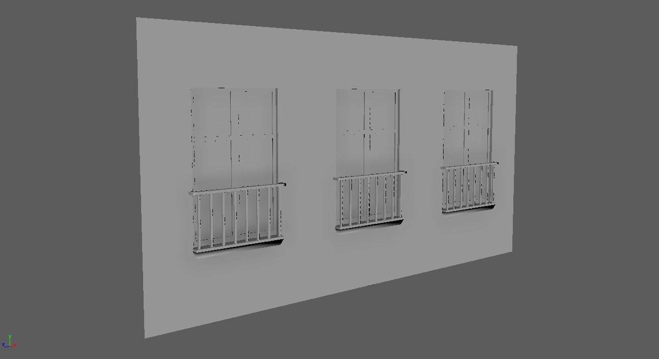 Simple Low Poly Building Assets Low-poly 3D model_5