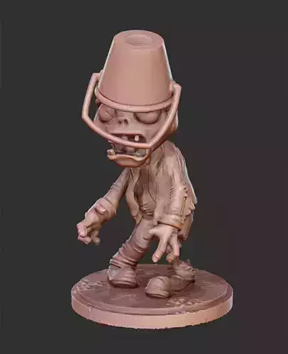 Zombie with a bucket