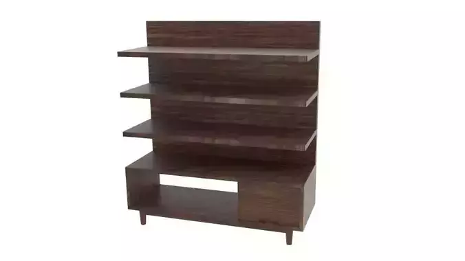  Black Wood Oak Table Cabinet 