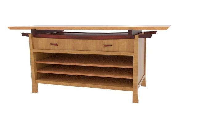 Homestyle Japanese Table Hollow Low-poly 3D model
