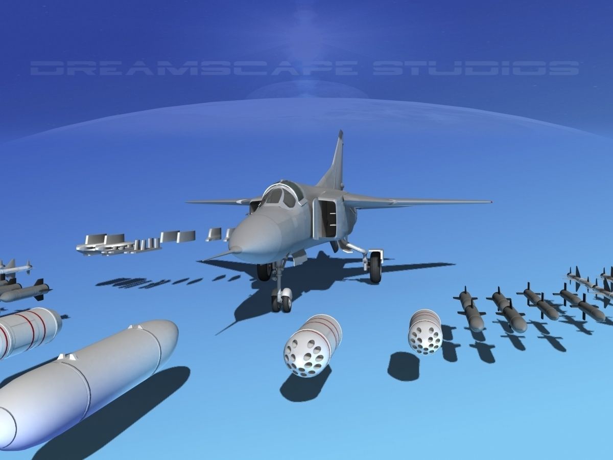 Mig-23 Fighter Bare Metal 3D model_6