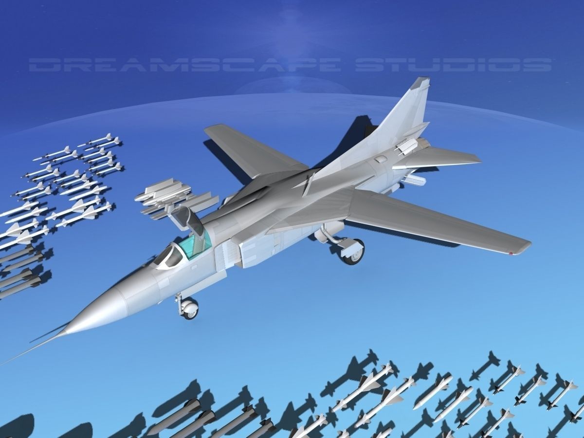 Mig-23 Fighter Bare Metal 3D model_15