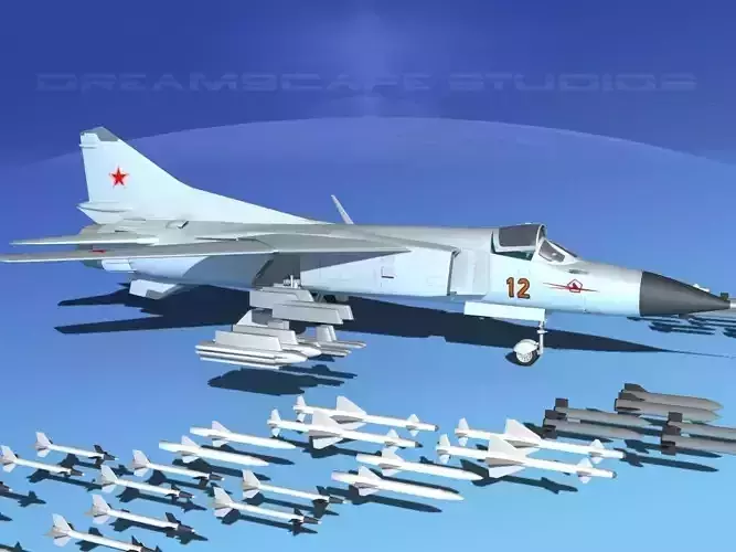 Mig 23 Flogger B V01 USSR 3D model